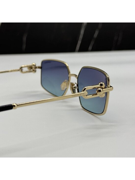 Tiffany & Co TF3111 62029S Blue Gold Women Sunglasses Authentic NEW main image 6